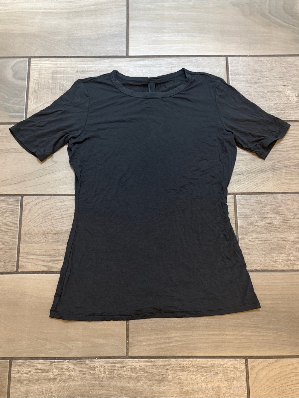 SKIMS Sheer Modal T-Shirt Onyx